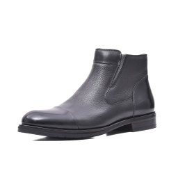 Ghete Bărbați din Piele Naturală Neagră, 3MKD1-935-1A 01-N