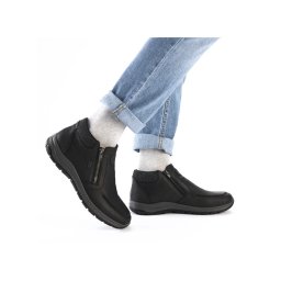 Ghete barbati, piele naturala, 03660-00, negru