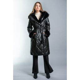 Geacă Elegantă de Iarnă 44720, negru