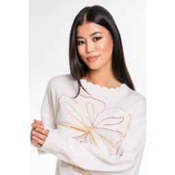 Pulover din tricot marime universala 44737, alb