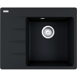 Chiuveta Franke Centro CNG 611/211-62, Fragranit, 62x50 cm, Cuva dreapta, Nero 114.0633.129