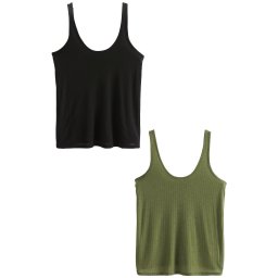 Next Top verde stuf / negru