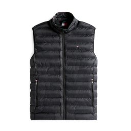 TOMMY HILFIGER Vestă roșu / negru / alb