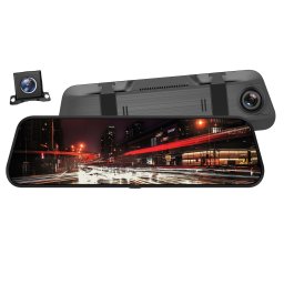 Camera auto DVR PNI Voyager S2800 UHD 4K 170° incorporata in oglinda retrovizoare, 9.66 inch, touchscreen IPS, monitorizare parc