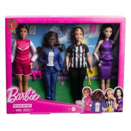 Set 4 papusi Mattel, Barbie cariera sportiva, plastic, 3+