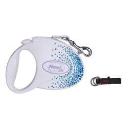 FLEXI Glam Splash Ocean S Lesa pentru caini 3m alb