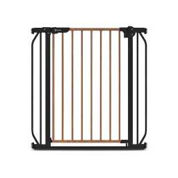 Lionelo - poarta de siguranta prin presiune truus slim, 105 cm, conform cu standardul europeane de securitate en1930, negru/natur
