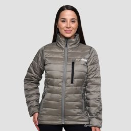 GymBeam Geacă pentru femei Puffer Vetiver/Black L