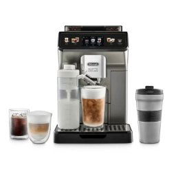 Espressor Automat Delonghi ECAM 450.86.T Eletta Explore 1.8L 19 Bar 2 Carafe Lapte Tehnologie LatteCrema Hot&Cool Coffee Link App 1450W Argintiu/Negru