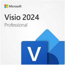 MS ESD Microsoft Visio Professional 2024 All Languages Online Product Key License 1 License Downloadable Click to Run ESD NR EP2