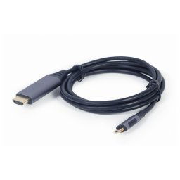 CABLU video GEMBIRD- adaptor USB 30 Type-CT) la HDMIT)- 18m- rezolutie maxima 4K UHD3840 x 2160) la 60 Hz- negru- CC-USB3C-HDMI-