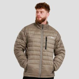 GymBeam Geacă pentru bărbați Puffer Vetiver/Black S