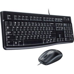 Tastatura Kit Tastatura + mouse MK120, USB 2.0, layout US INTL (Qwerty) , Negru