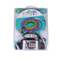 Banda led smart control 5m RGB WFI reactie sonora control vocal si din telecomanda