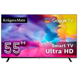 Televizor GOOGLE SMART TV 55 INCH 141CM ULTRAHD 4K KRUGER&MATZ KM0255UHD-SA