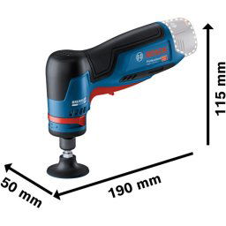 Polizor drept GWG 12V-50 S, fara baterie si incarcator, 12V, 15000rpm, 50mm, Albastru