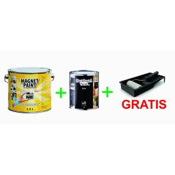 Combo Vopsea Magnetica+ Vopsea Cu Efect De Tabla De Scris Neagra