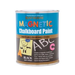 Vopsea Tabla De Scris Magnetica Negru Mat Rust Oleum 750ml