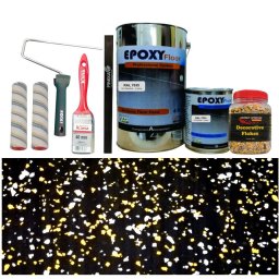 Set Vopsea Epoxidica Neagra RAL 9005-Chipsuri Crazy Yellow