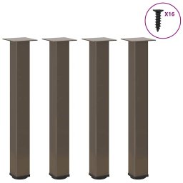 Picioare masuta de cafea 4 buc Otel natural 72-74 cm Otel GartenMobel Dekor