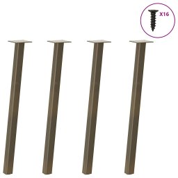 Picioare masuta de cafea 4 buc Otel natural 72 cm Otel GartenMobel Dekor