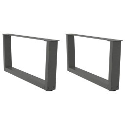 Picioare pentru masa în forma de V 2 buc Antracit Otel GartenMobel Dekor