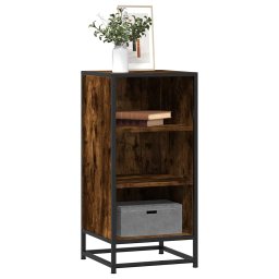 Dulap, stejar fumuriu, 35,5x35x76 cm, lemn prelucrat si metal GartenMobel Dekor