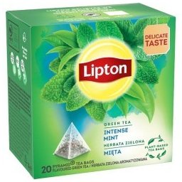 Ceai verde Lipton, menta, 20 plicuri/cutie