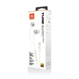 Casti Tune 310C Pure Bass In-Ear Headphones USB Type-C Alb