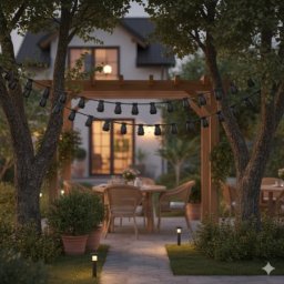 Ghirlanda luminoasa exterior 10 m 20 fasunguri E27 fara becuri,interconectabila,impermeabila