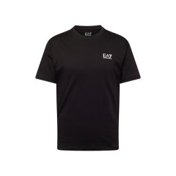 EA7 Emporio Armani Tricou 'Core Identity' negru / alb