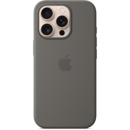 Husa Silicone case with MagSafe for iPhone 16 Pro, Stone Gray
