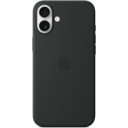 Husa Silicone case with MagSafe for iPhone 16 Plus, Black