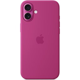 Husa Silicone case with MagSafe for iPhone 16 Plus, Fuchsia