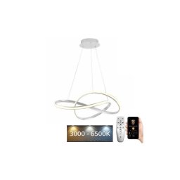 Lustră LED dimabilă pe cablu Brilagi COSMOWAVE LED/70W/230V 3000-6500K alb + telecomandă