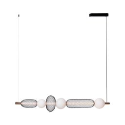 Lustră LED pe cablu MAXLIGHT P0593 BORA LED/29W/230V alb/negru