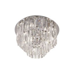 Plafonieră MAXLIGHT C0136 MONACO 9xG9/40W/230V d. 42 cm crom
