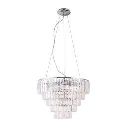 Lustră pe cablu MAXLIGHT P0260 MONACO 15xG9/40W/230V d. 60 cm crom