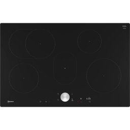 Plita incorporabila cu inductie 5 zone 7400 W 80 cmNeff T58PTF1L0 N 90 Negru