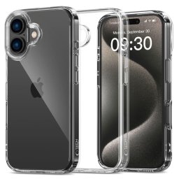 Husa Husă Tech-Protect FlexAir Hybrid pentru Apple iPhone 16, spate transparent, protecție hibridă, transparentă