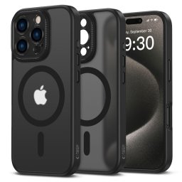 Husa Husă Tech-Protect Magcam MagSafe pentru Apple iPhone 16 Pro Max, protecție cameră, neagră