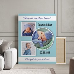 Tablou Canvas Personalizat - Bine ai venit, bebe