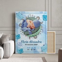 Tablou Canvas Personalizat - Poza bebe baietel