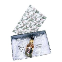 Cadou pentru Ea, cu 2 pahare shot personalizate prin gravura - KLTM212002