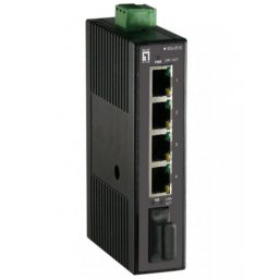 Switch Comutator IES-0510, 4 porturi, Negru