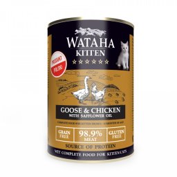 Conserva Wataha HUNT Kitten, 98.9% Carne, Cu Pui Si Gasca, 400g