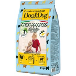 Hrana uscata Dog&Dog Expert Premium, Crestere sanatoasa, 3kg