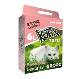 Asternut igienic pentru pisici TOFU Kotix Piersici 6L, 2.5kg