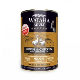 Conserva Wataha HUNT Pentru Pisica Adult, 98.9% Carne, Cu Pui Si Gasca, 400g