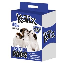 Set 50 covorase absorbante igienice Kotix pentru caini, 60 x 60 cm
